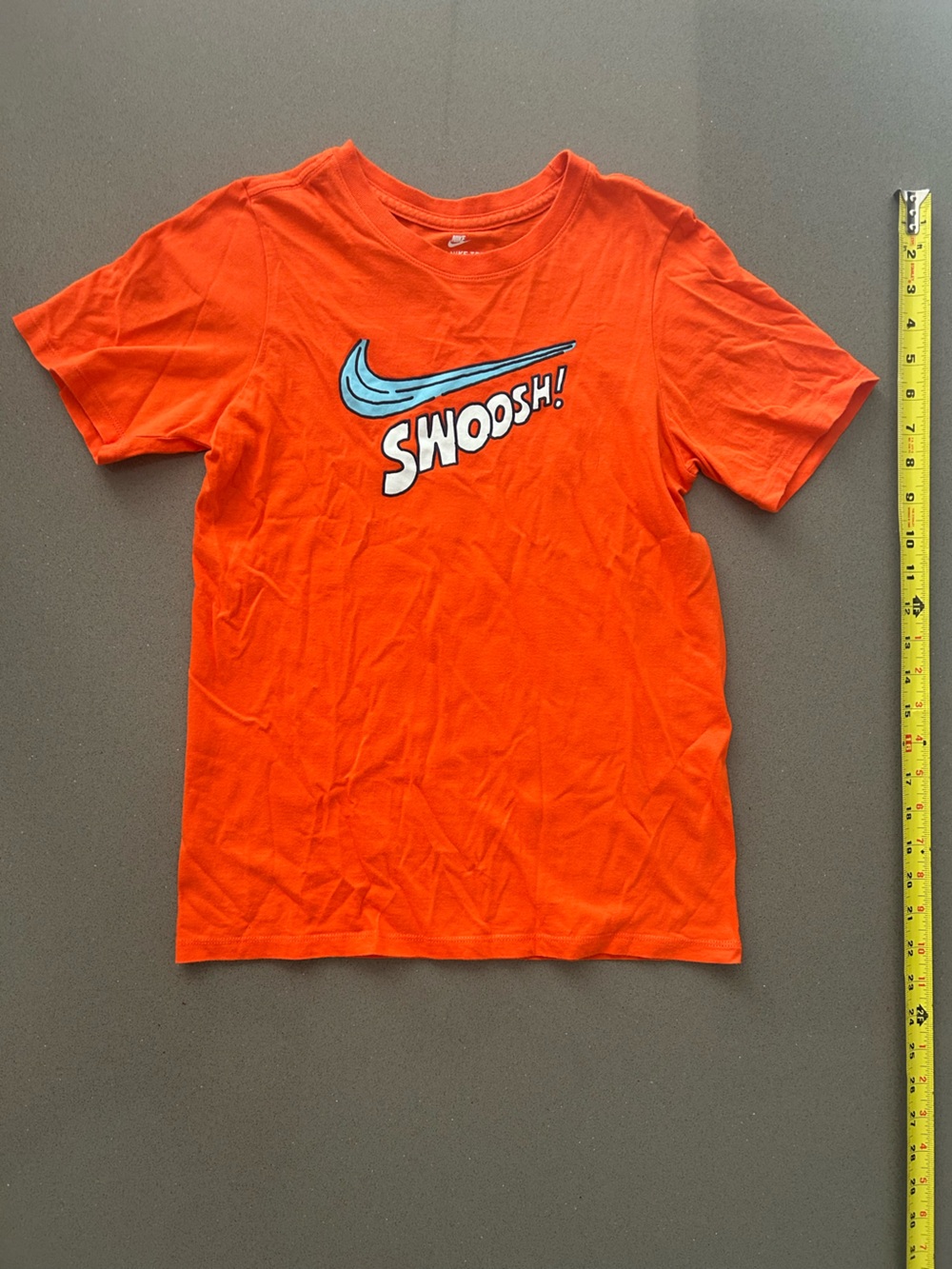 Nike Orange Swoosh T-Shirt kids size M..